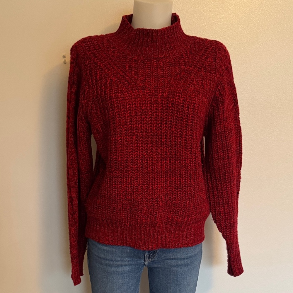 Cozy Red Knit Sweater